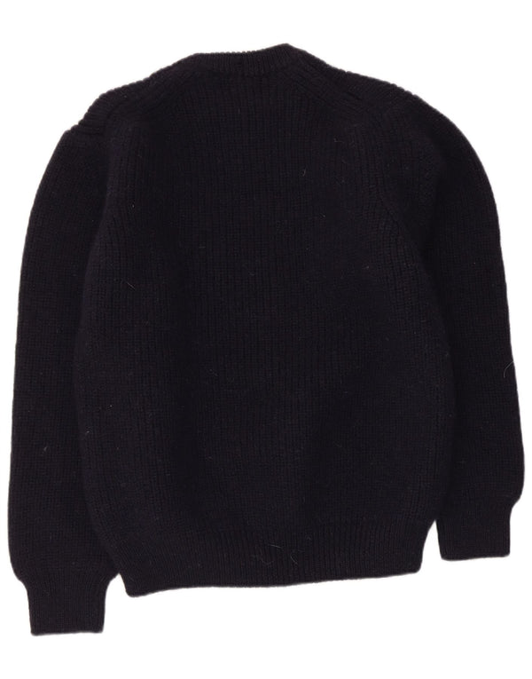 Barbour Herre Crew Neck Jumper Sweater Large Navy Blue New Wool