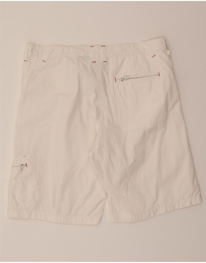 FILA Mens Cargo Shorts W38 XL White Cotton Vintage Fila and Second-Hand Fila from Messina Hembry 