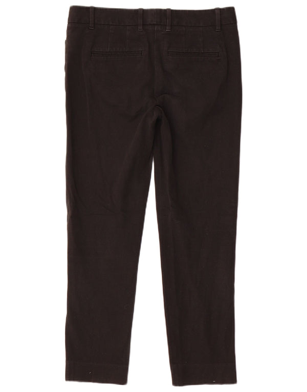 Gap Womens Slim Cropped Trousers UK 4 Small W26 L24 Black Bomuld