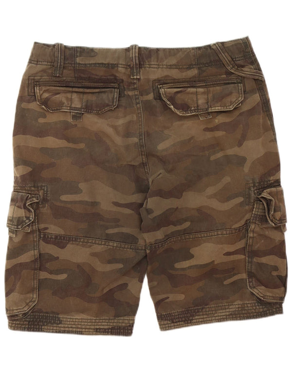 Fat Face Mens Cargo Shorts W32 Medium Khaki Camouflage Cotton