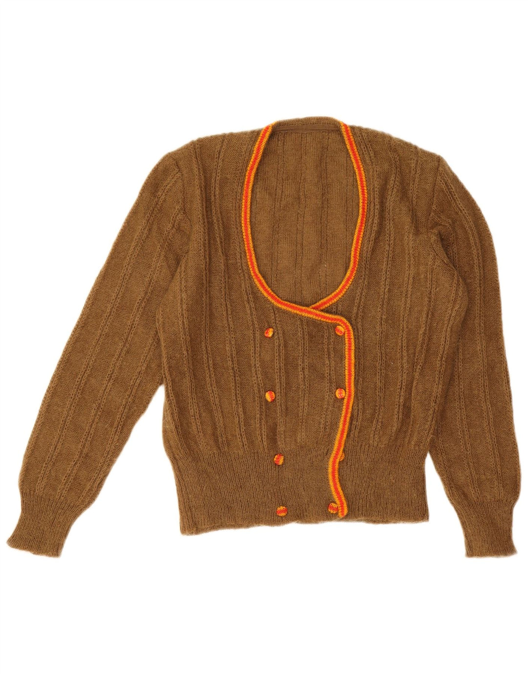 Vintage dame cardigan sweater UK 14 Medium Beige
