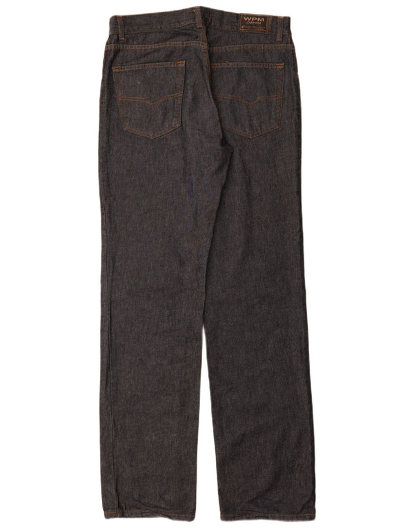 WAMPUM Straight Jeans til mænd IT 48 Medium W33 L35 Marineblå Bomuld