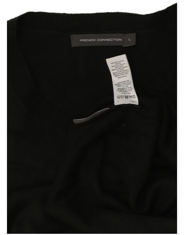 French Connection Herre V-hals sweater Stor Khaki Akryl