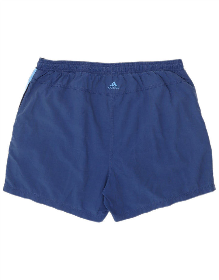 ADIDAS grafiske sportsshorts til mænd 2XL blå farveblok polyamid