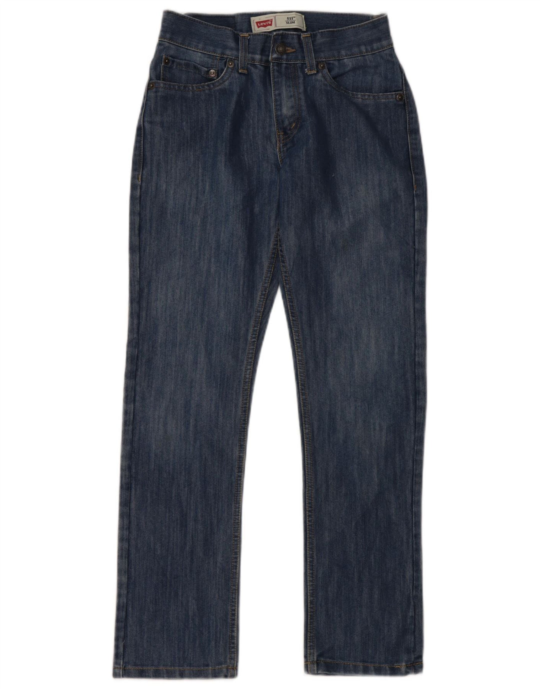 LEVI'S Boys 511 Slim Jeans 13-14 år W27 L27 Blå Bomuld