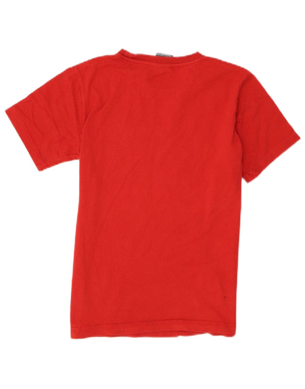 Champion Drenge Grafisk T-Shirt Top 11-12 År Stor Rød Bomuld