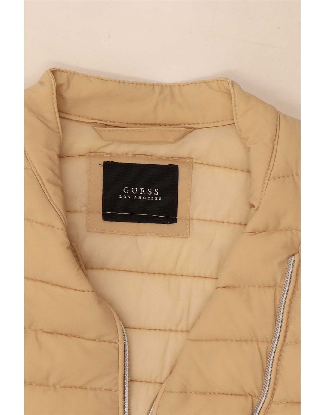 Guess polstret jakke til kvinder UK 4 XS Beige polyurethan