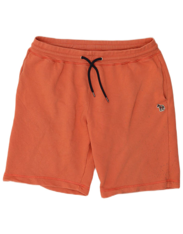 PAUL SMITH Mens Sport Shorts 2XL  Orange Cotton
