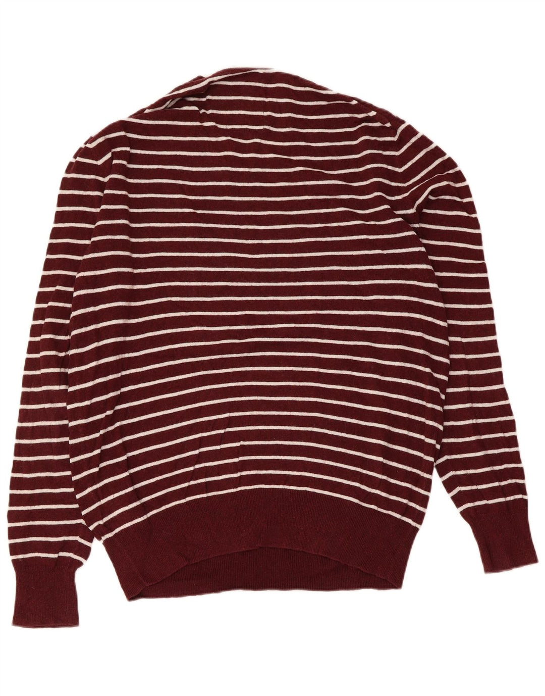 SUPERDRY Herre sweater med rund hals XL rødbrun stribet bomuld