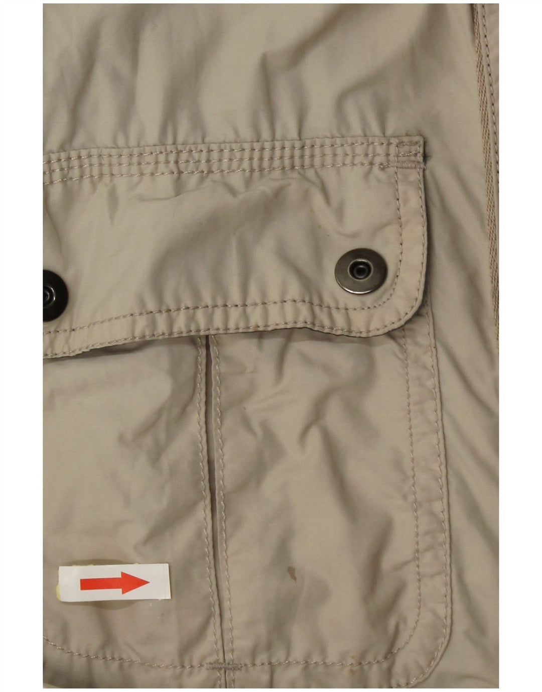 Marks & Spencer Herre Utility Jacket UK 40 Large Beige Cotton