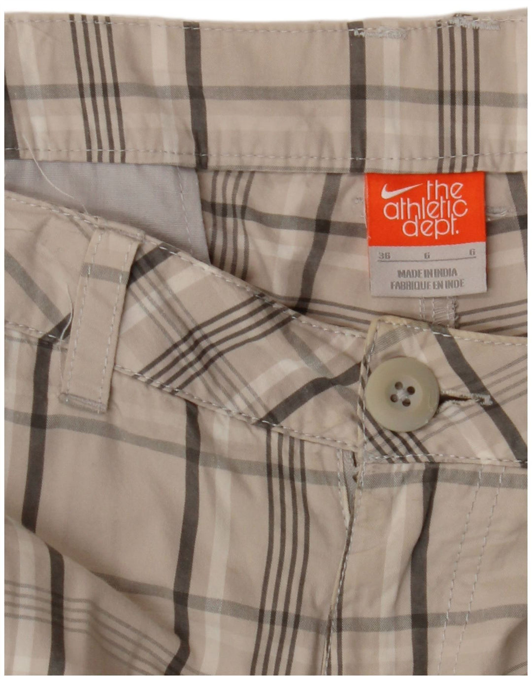 NIKE Cargo Shorts til mænd W36 Large Beige Check