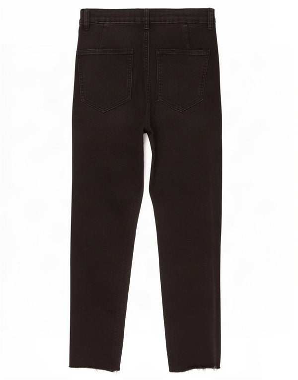 Zara Dame Slim Jeans EU 38 Small W28 L25 Sort Bomuld