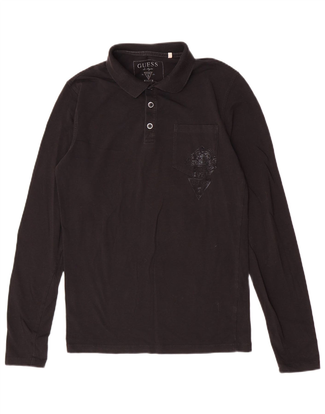 Guess Langærmet Polo Shirt til mænd Lille sort