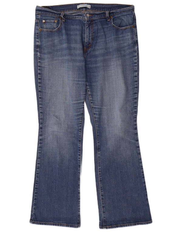 LEVI'S Dame 515 Bootcut Jeans US 16 2XL W36 L31 Blå Bomuld