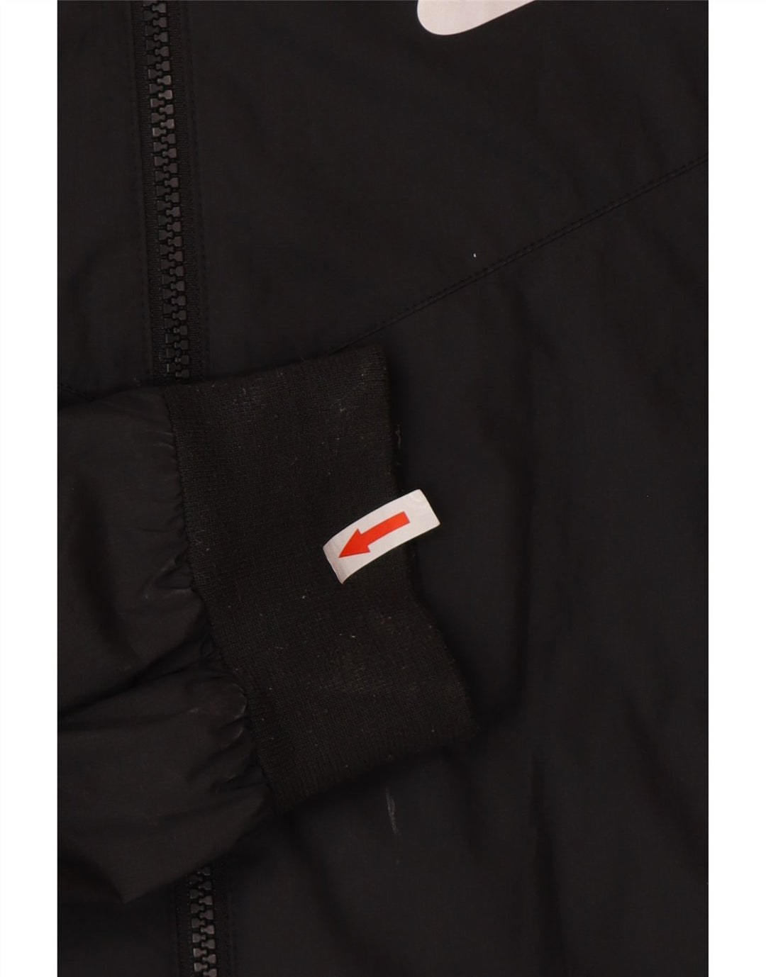 Nike Regnjakke med hætte til mænd UK 36 Lille sort polyester