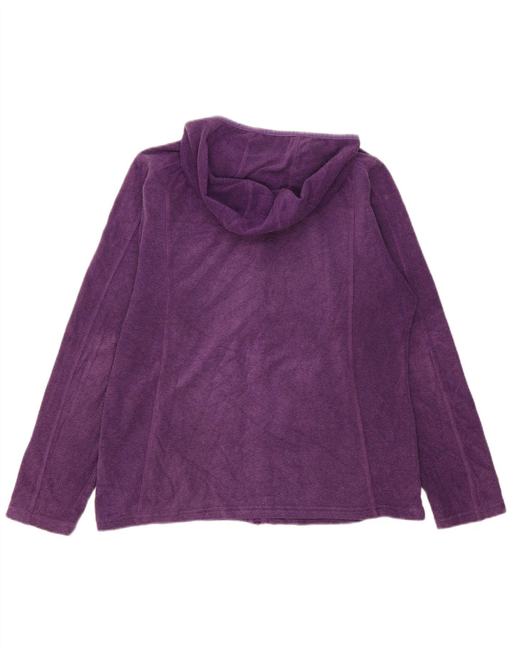 Mountain Warehouse Dame Hættetrøje Sweater UK 16 Stor Lilla Polyester