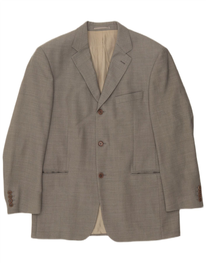 Hugo Boss Herre 3-knaps blazerjakke EU 50 Large Grå Uld