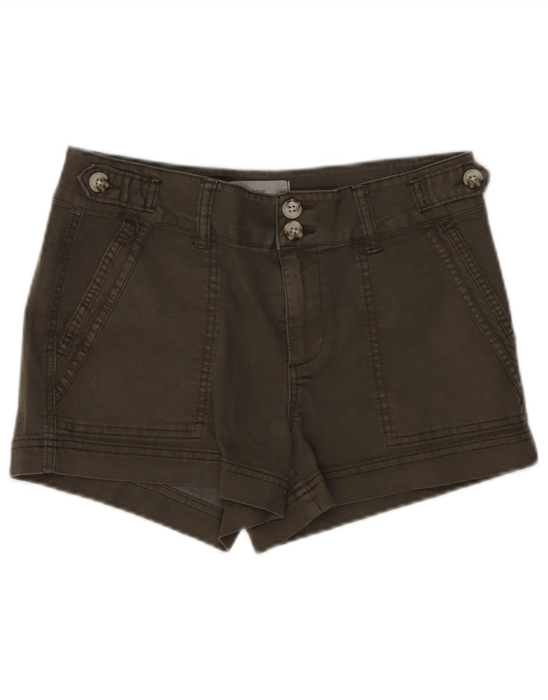 BKE Dame denim Shorts W27 Small Khaki Bomuld