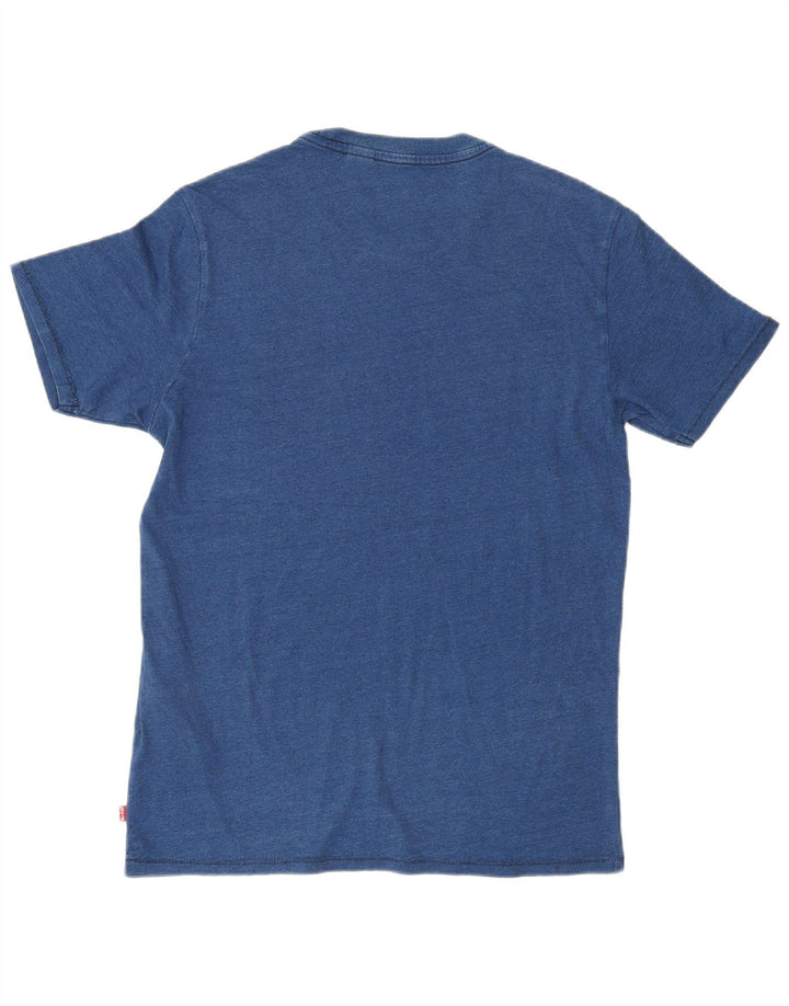 Levi's Herre grafisk T-shirt top lille blå bomuld