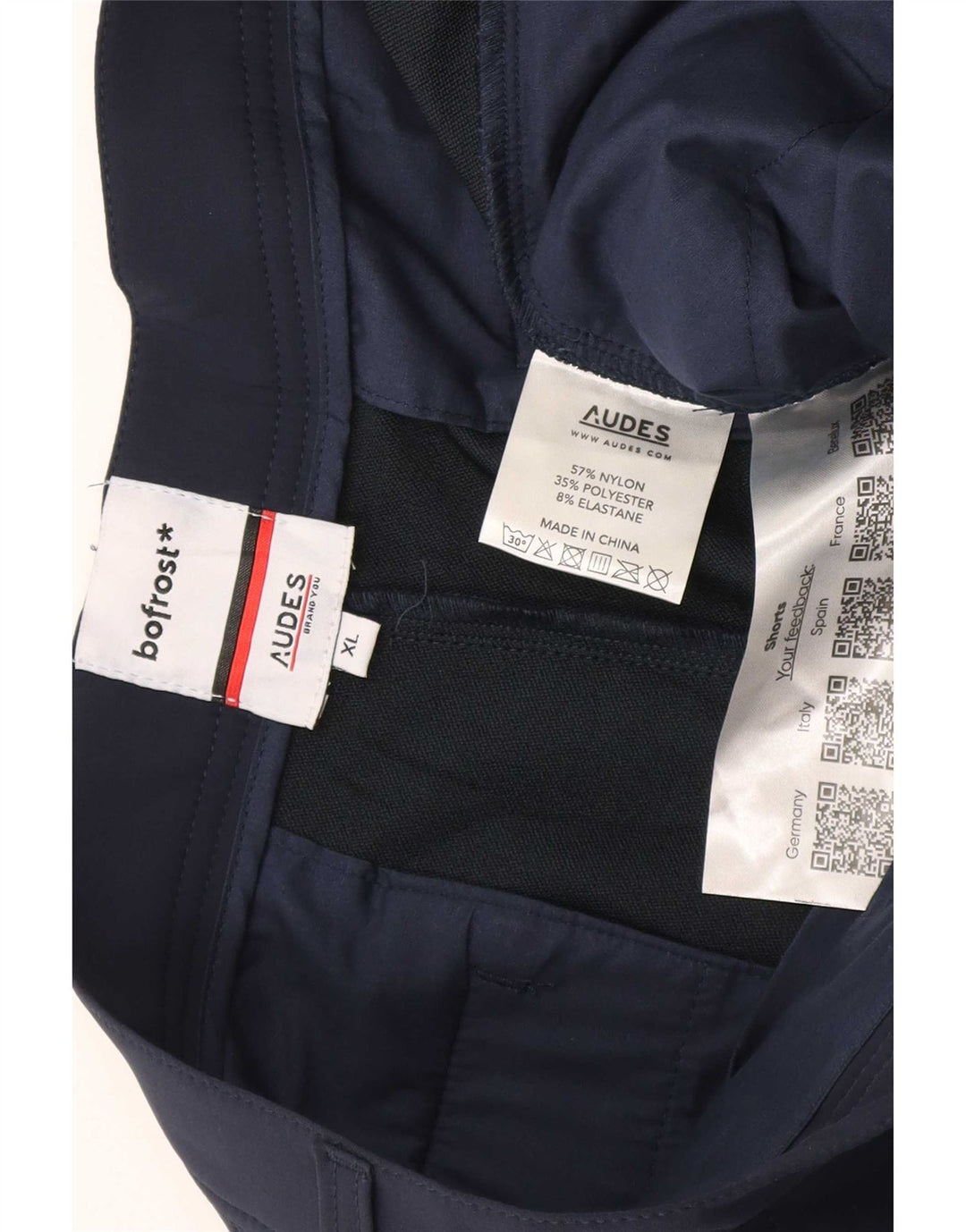 Vintage Chino Shorts til mænd XL W38 Marineblå nylon