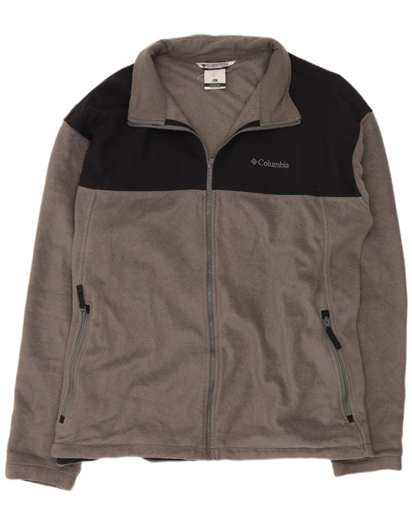 Columbia Herre fleecejakke UK 46 3XL Grå Colourblock Polyester