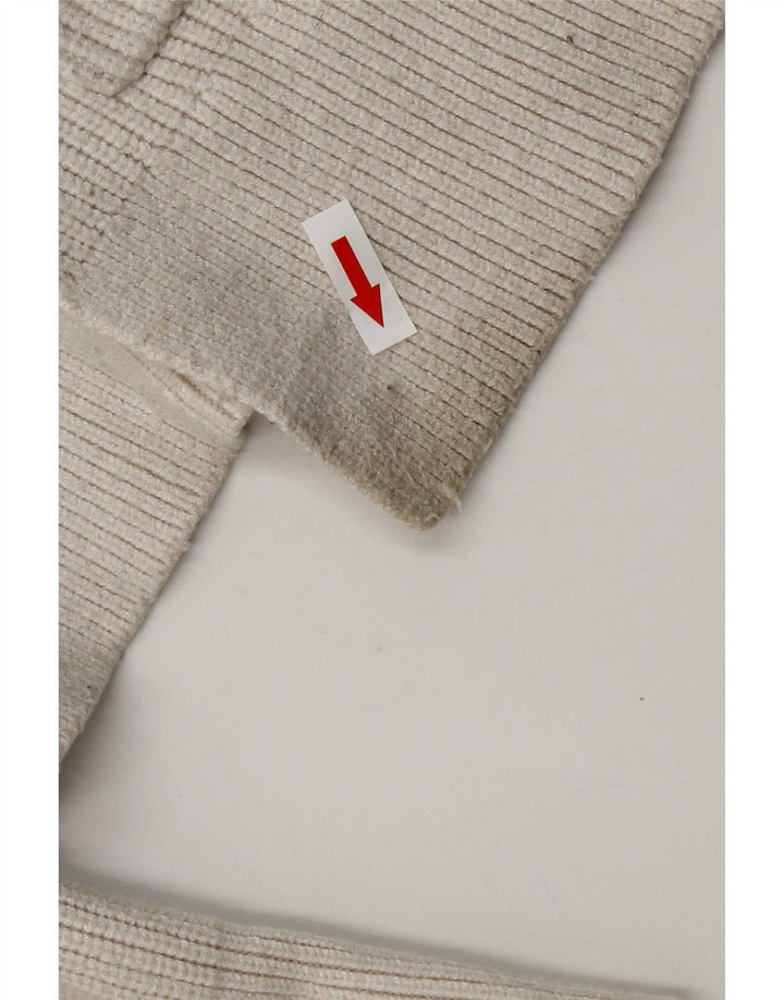 Zara Dame Oversized Cardigan Sweater UK 10 Small White Viscose
