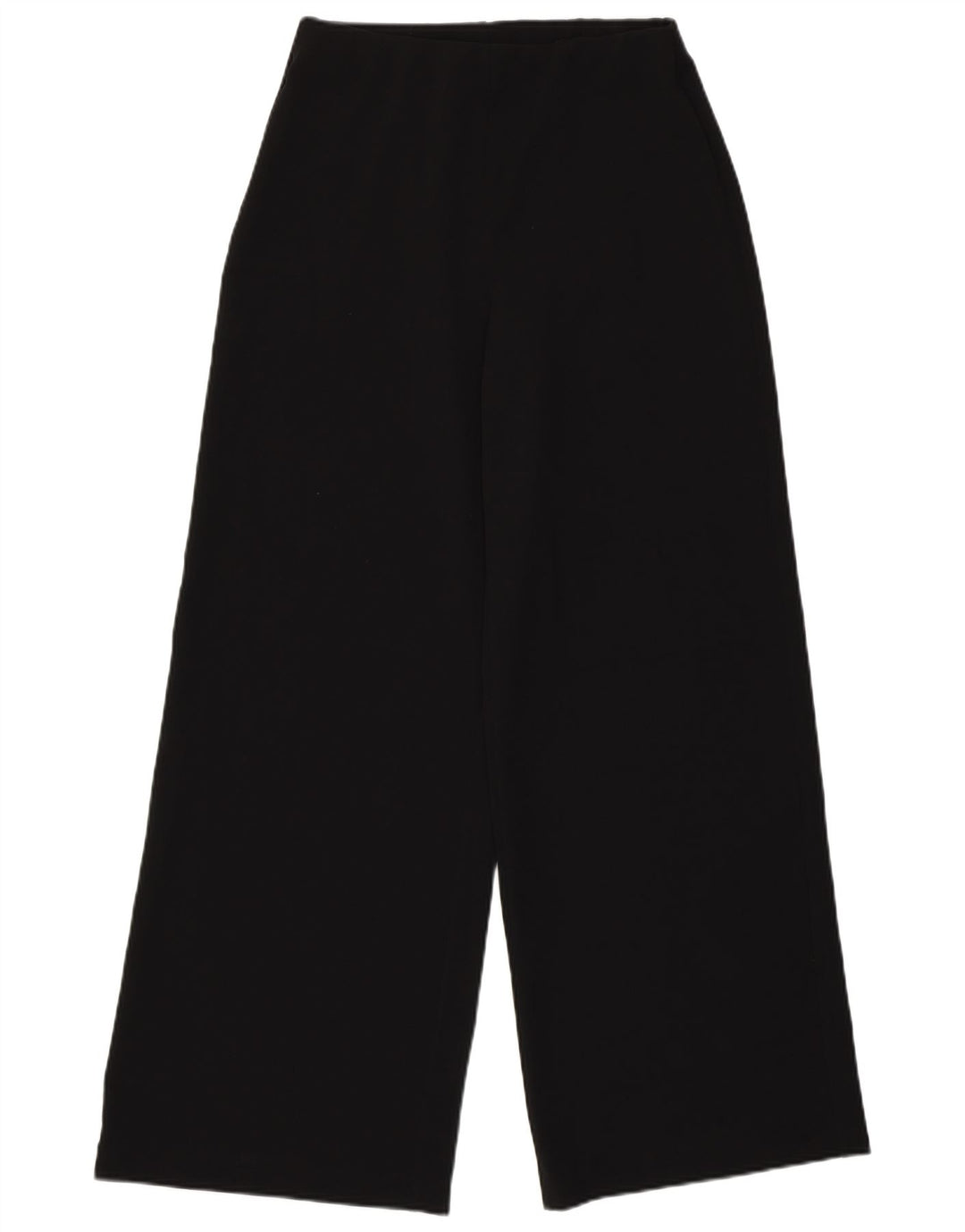 Zara kvinders brede ben Casual bukser Small W26 L29 sort polyester