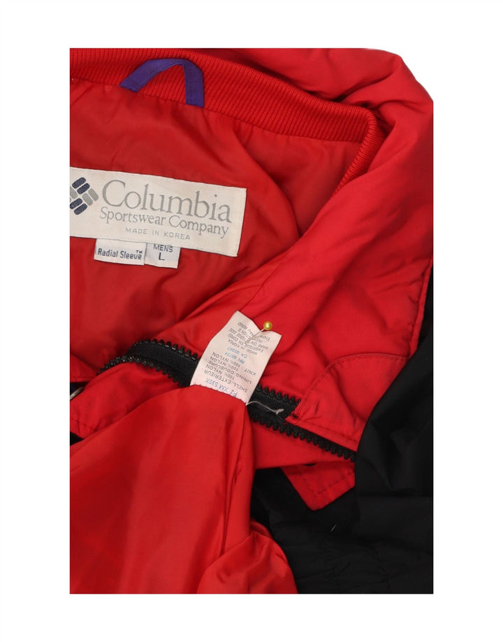 Columbia Herre Bugaboo Bomber Jacket UK 40 Large Black Colourblock Nylon