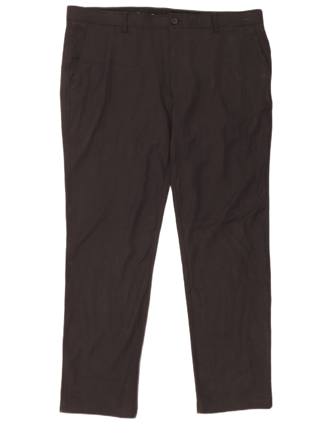 Calvin Klein Lige Chinobukser til mænd W42 L33 Sort polyester