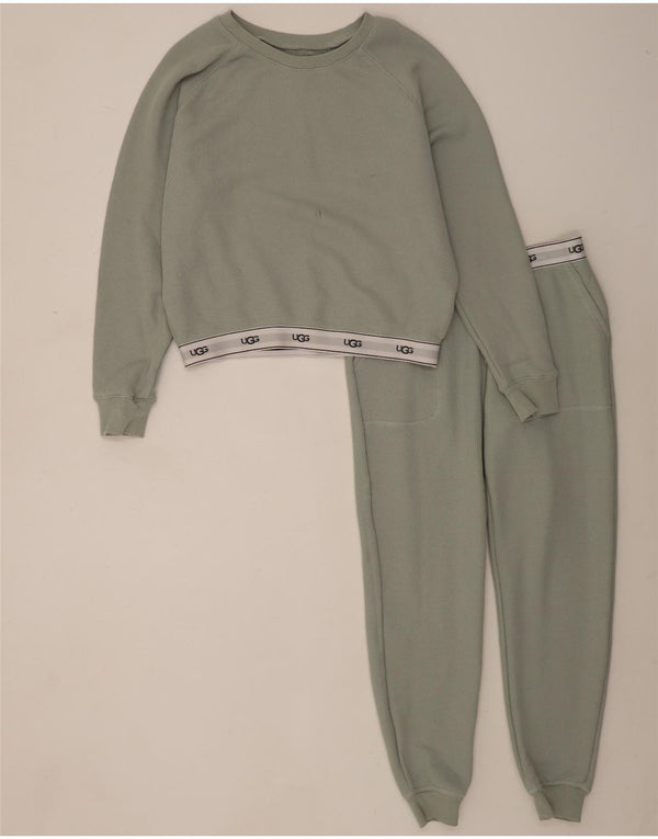 UGG Womens Graphic Oversized fuld træningsdragt UK 14 Medium Green Colourblock