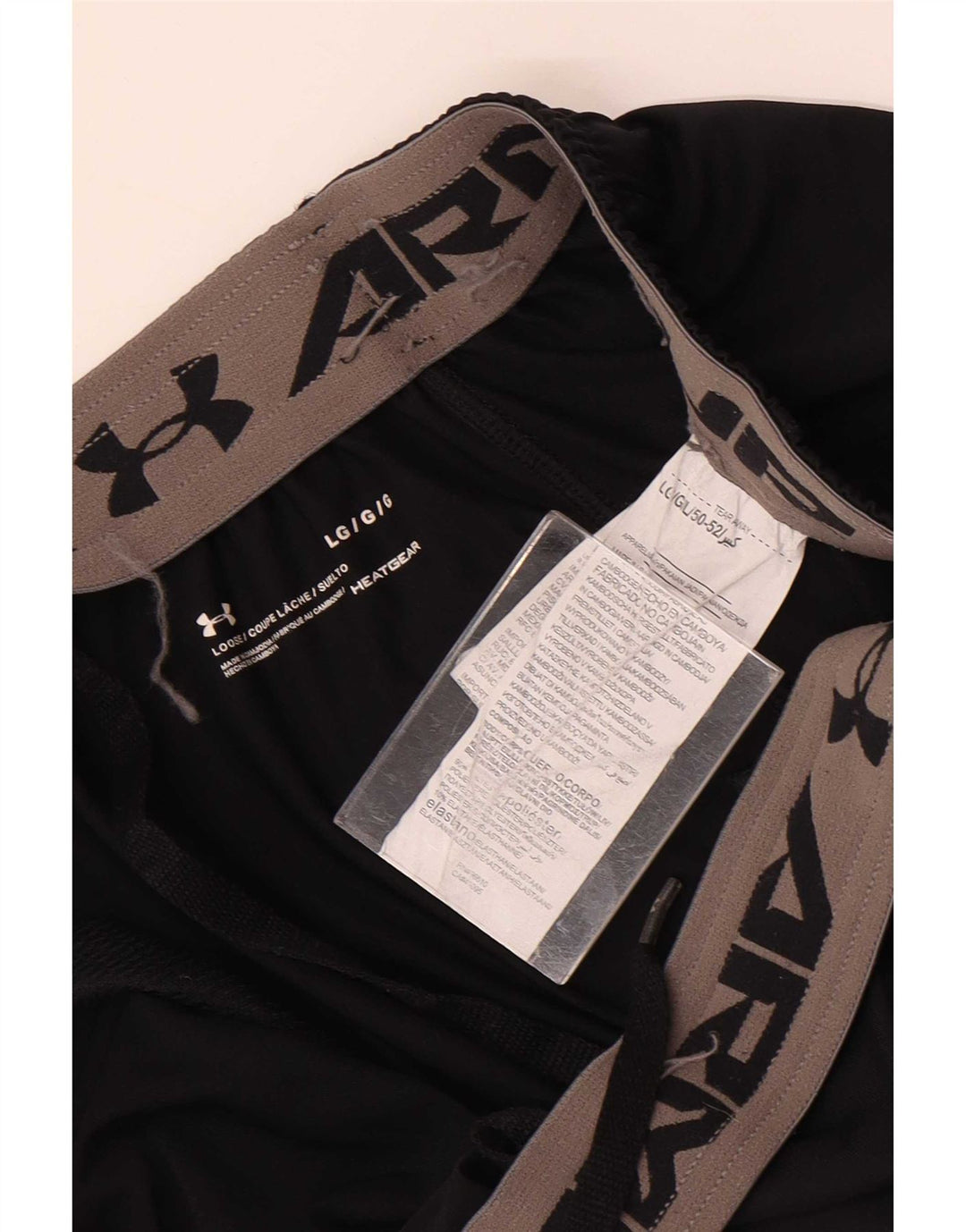 Under Armour Herre Sportshorts Large Sort Polyester