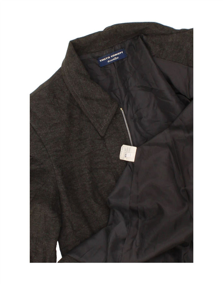 CONBIPEL Womens Full Zip Blazer Jacket IT 44 Medium Grey Viscose Vintage Conbipel and Second-Hand Conbipel from Messina Hembry 