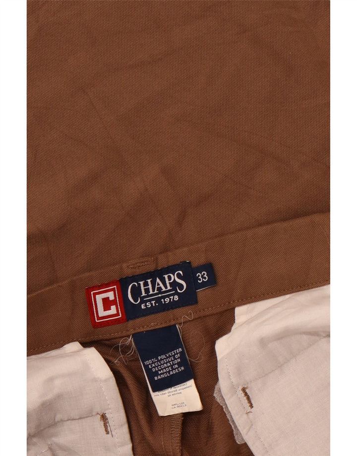 CHAPS Chino Shorts til mænd W33 Medium Brun Polyester
