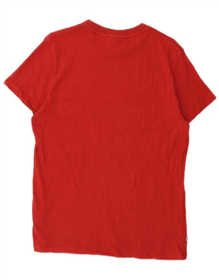 Superdry T-shirt top til kvinder Stor rød bomuld