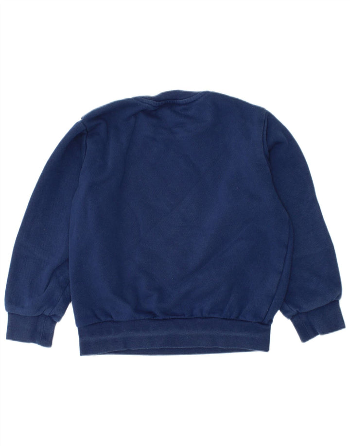 Adidas drenge grafisk sweatshirt trøje 4-5 år marineblå bomuld