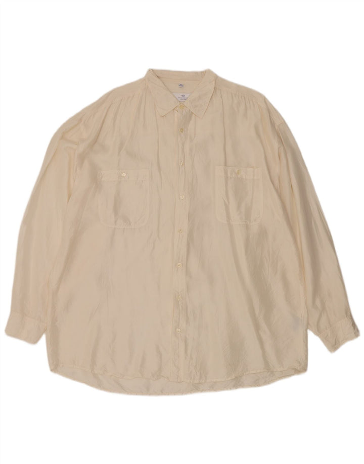 Ny Hurtig Herreskjorte Størrelse 43/44 XL Hvid Silke