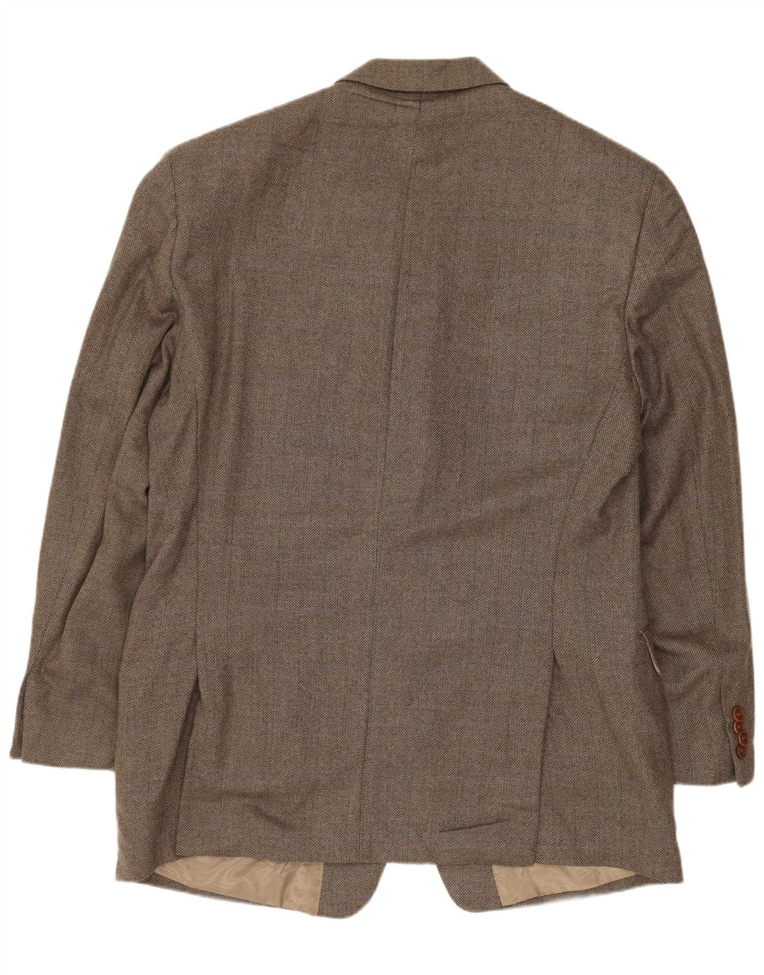 MICHAEL KORS Herre 3-knaps blazerjakke UK 42 XL Brun lammeuld