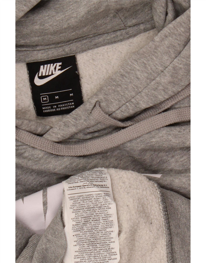 Nike grafisk hættetrøje til mænd mellemgrå bomuld