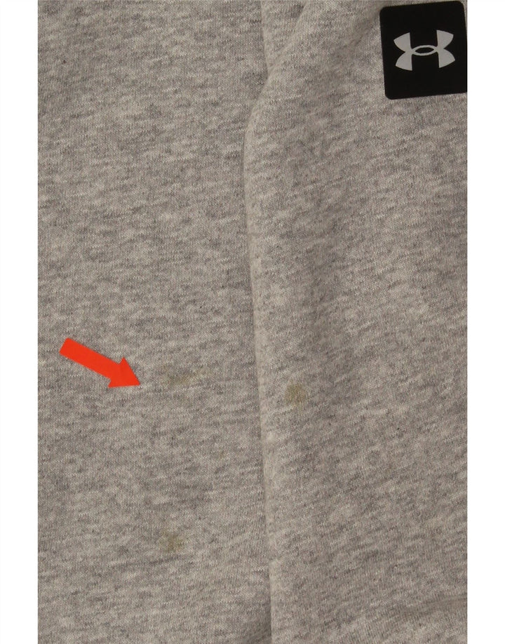 Under Armour Herre Cold Gear Sweatshirt Jumper XL Grå Flecked Bomuld