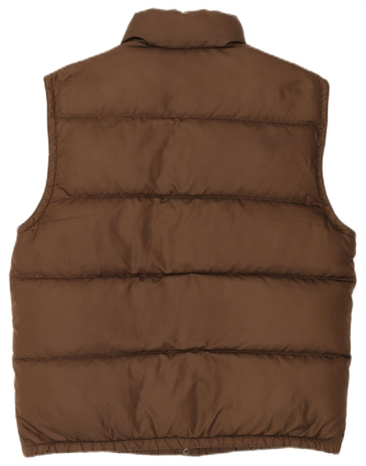 Ralph Lauren Herre Polstret Gilet UK 38 Medium Brun Polyester
