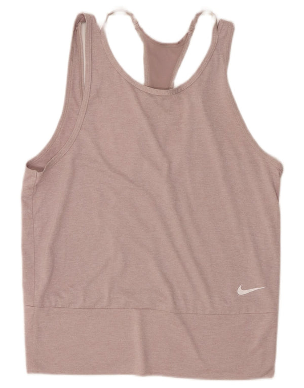 Nike Dame Dri Fit Vest Top UK 12 Medium Pink