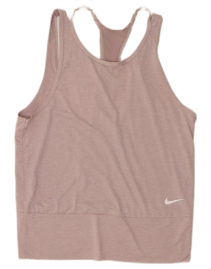 Nike Dame Dri Fit Vest Top UK 12 Medium Pink
