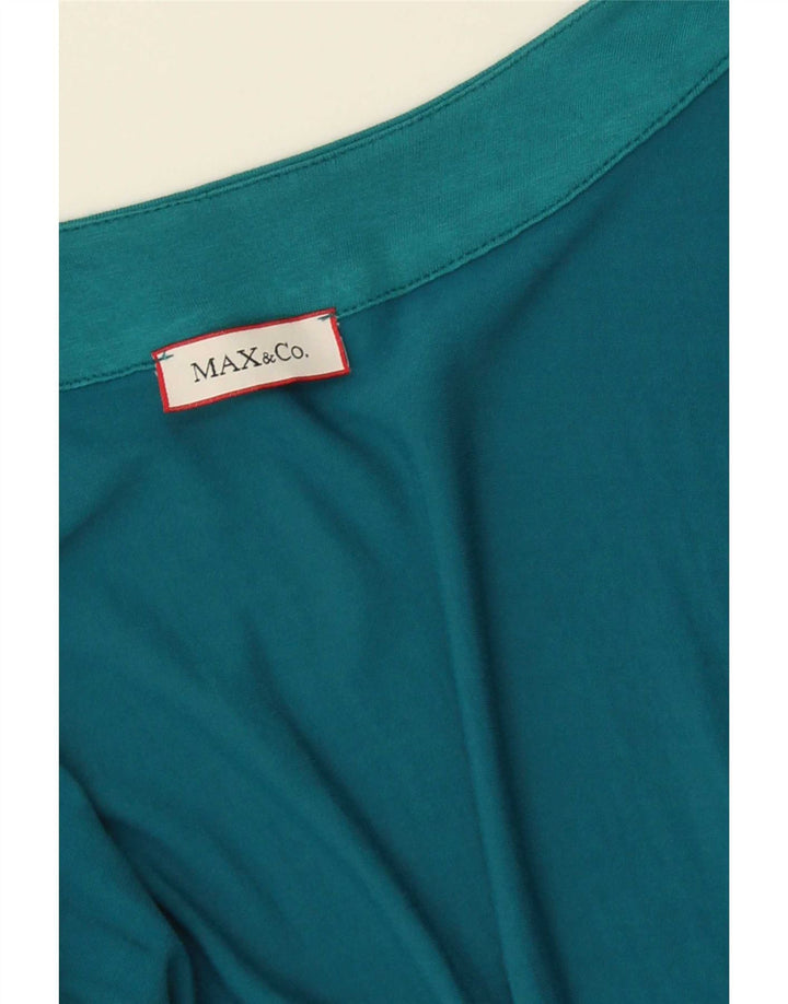 Max & Co. Dame ærmeløs A-line kjole UK 14 Medium Blue