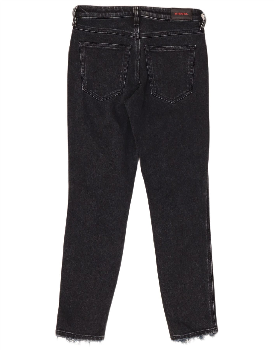 DIESEL Dame Babhila Regular Fit Slim Skinny Jeans W27 L27 sort bomuld