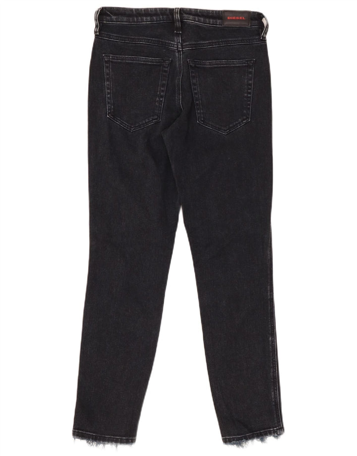 DIESEL Dame Babhila Regular Fit Slim Skinny Jeans W27 L27 sort bomuld