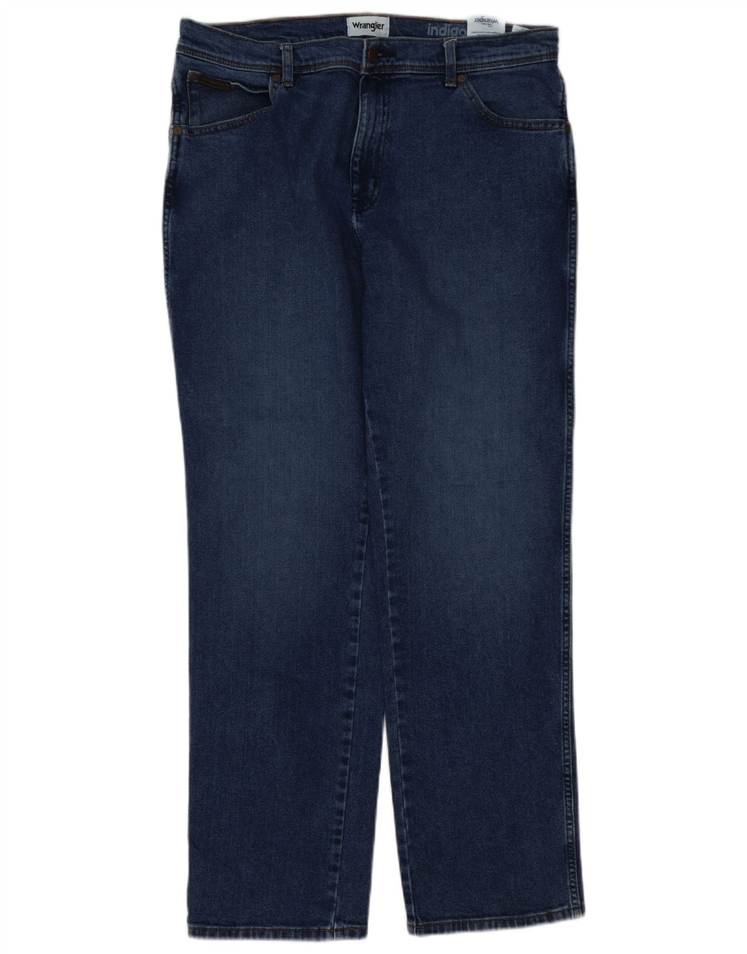 Wrangler Herre Texas Straight Jeans W36 L32 Blå Bomuld