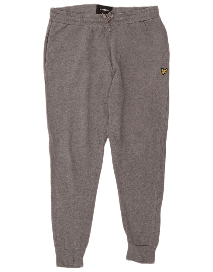 LYLE & SCOTT Træningsdragt bukser til mænd Joggers Large Grå Bomuld