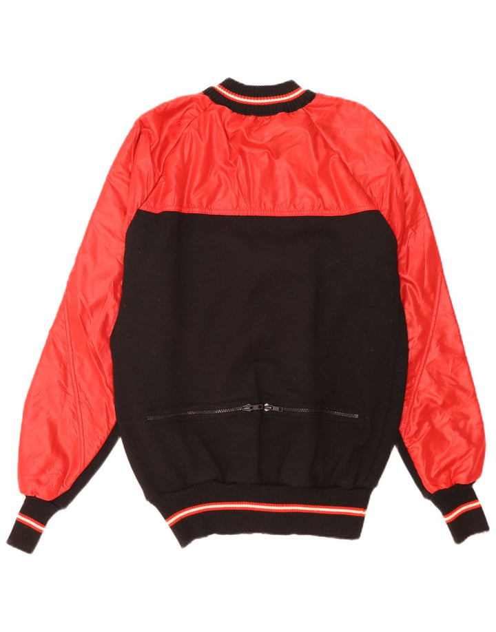 Santini Herre Bomber Jacket UK 38 Medium Rød Colourblock Uld