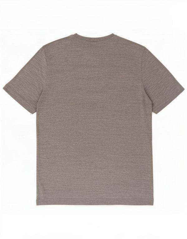 Cos Herre T-shirt Top Medium Grey Flecked Silk