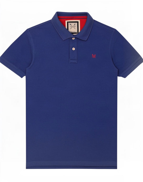 Besætningstøj Herre poloshirt Medium blå bomuld